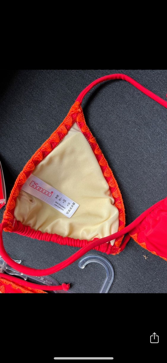 Kom Kırmızı İpli Kadın Bikini Takımı - Görsel 3