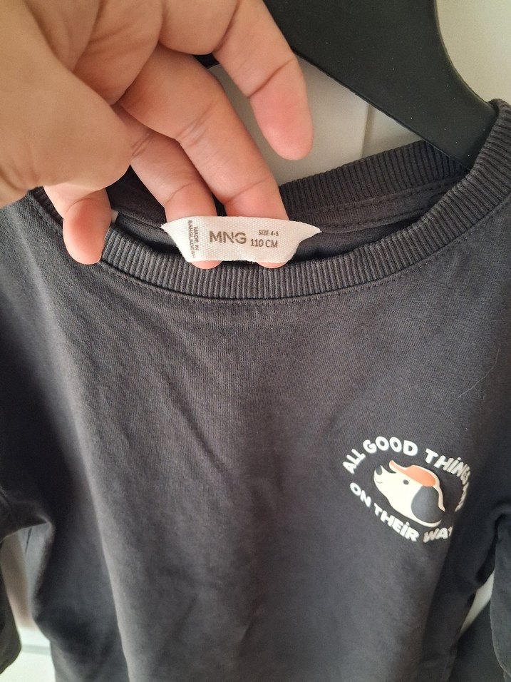 Siyah Erkek Çocuk Uzun Kollu Sweatshirt - Görsel 3