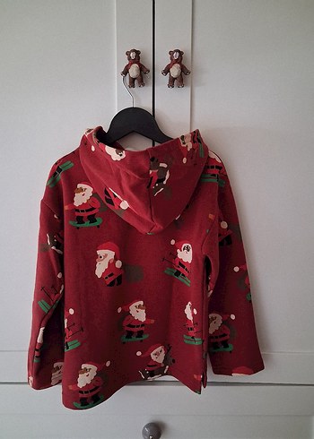 Kırmızı Baskılı Erkek Sweatshirt - Görsel 3