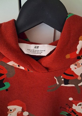 Kırmızı Baskılı Erkek Sweatshirt - Görsel 2