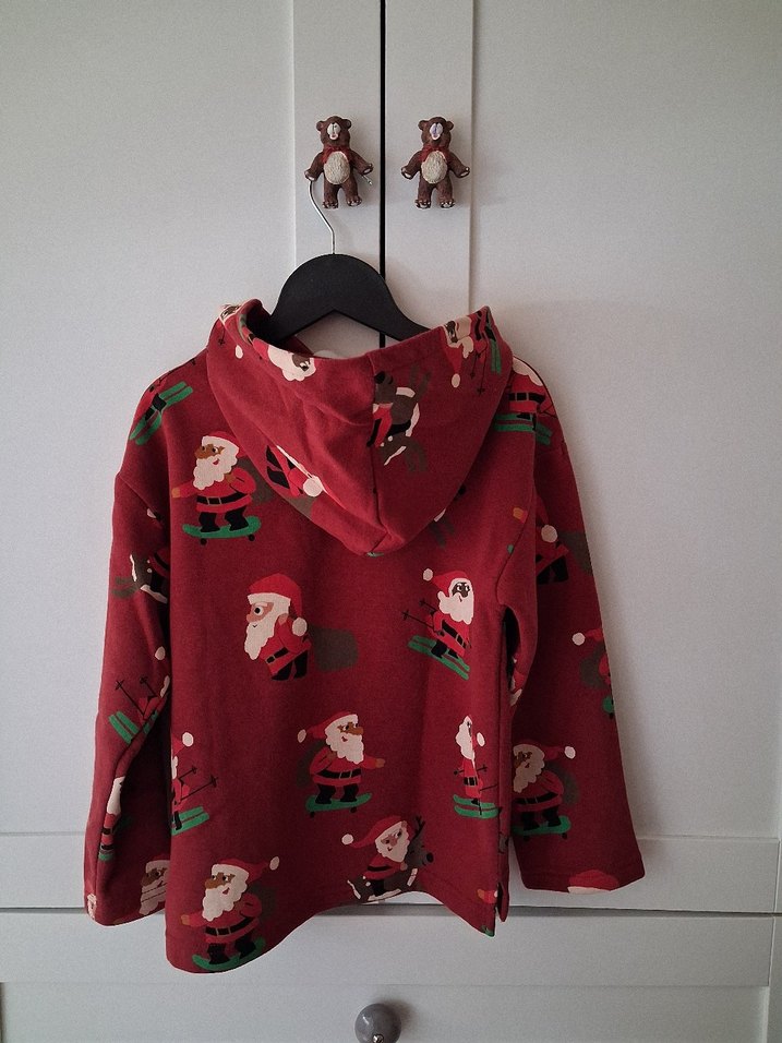 Kırmızı Baskılı Erkek Sweatshirt - Görsel 3