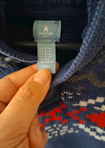 Gap Erkek Çocuk Yüksek Yakalı Örgü Kazak - Görsel 2