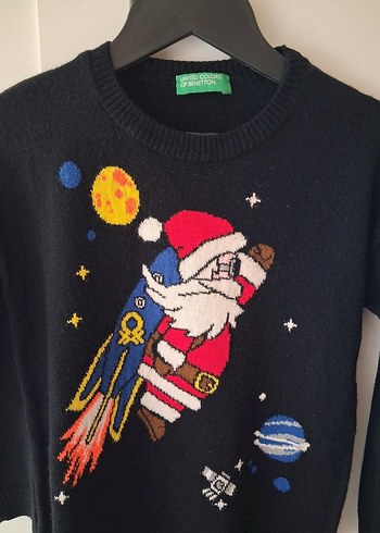 Erkek Çocuk Uzun Kollu Siyah Triko Kazak - Görsel 2