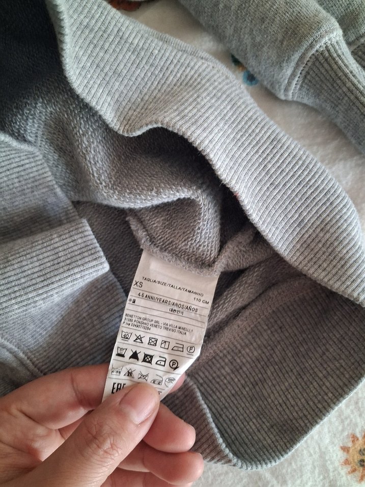 Erkek Çocuk Gri Fermuarlı Sweatshirt - Görsel 4