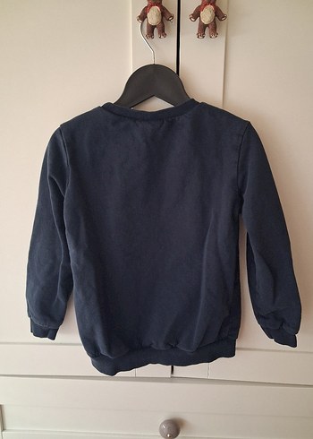 Koyu Mavi Erkek Çocuk Sweatshirt - Görsel 2