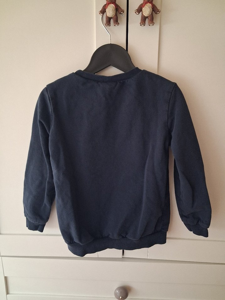 Koyu Mavi Erkek Çocuk Sweatshirt - Görsel 2