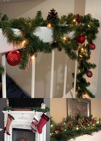 Parlak Yeşil Yılbaşı Çelengi - Görsel 2