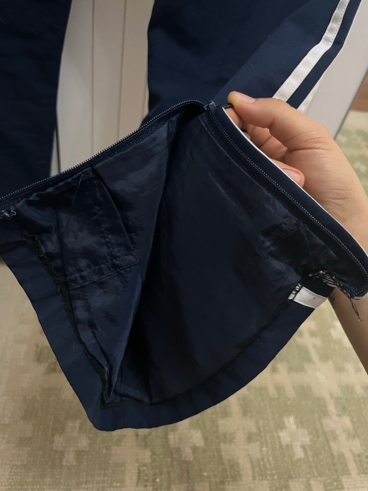 Erkek Kadın Adidas Lacivert Bol Kesim Eşofman Altı - Görsel 5