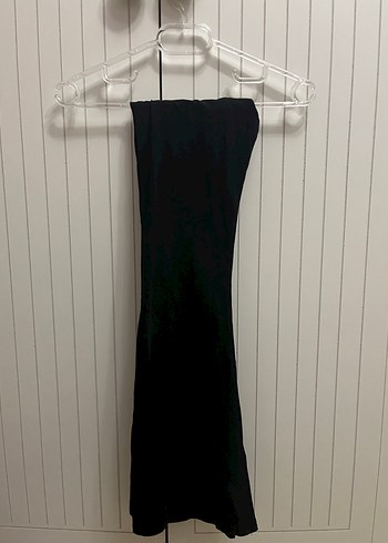 Addax siyah Süet Kadın Düşük bel İspanyol Paça Tayt - Görsel 4