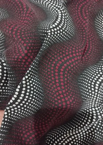 Bordo Desenli Askılı Mini Kadın Pijama Takımı - Görsel 2