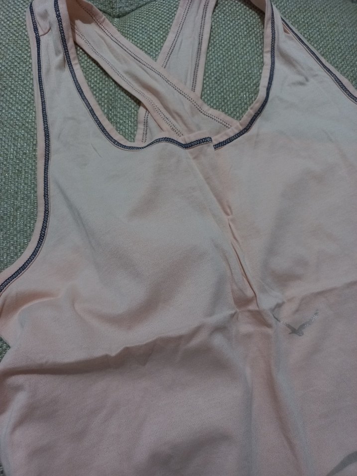 Bej V Yaka Dantel Detaylı Spor Atlet - Görsel 2