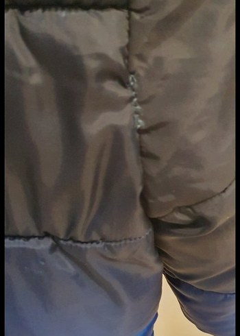 Koyu Mavi Erkek Çocuk Kürklü Street Wear Mont - Görsel 4