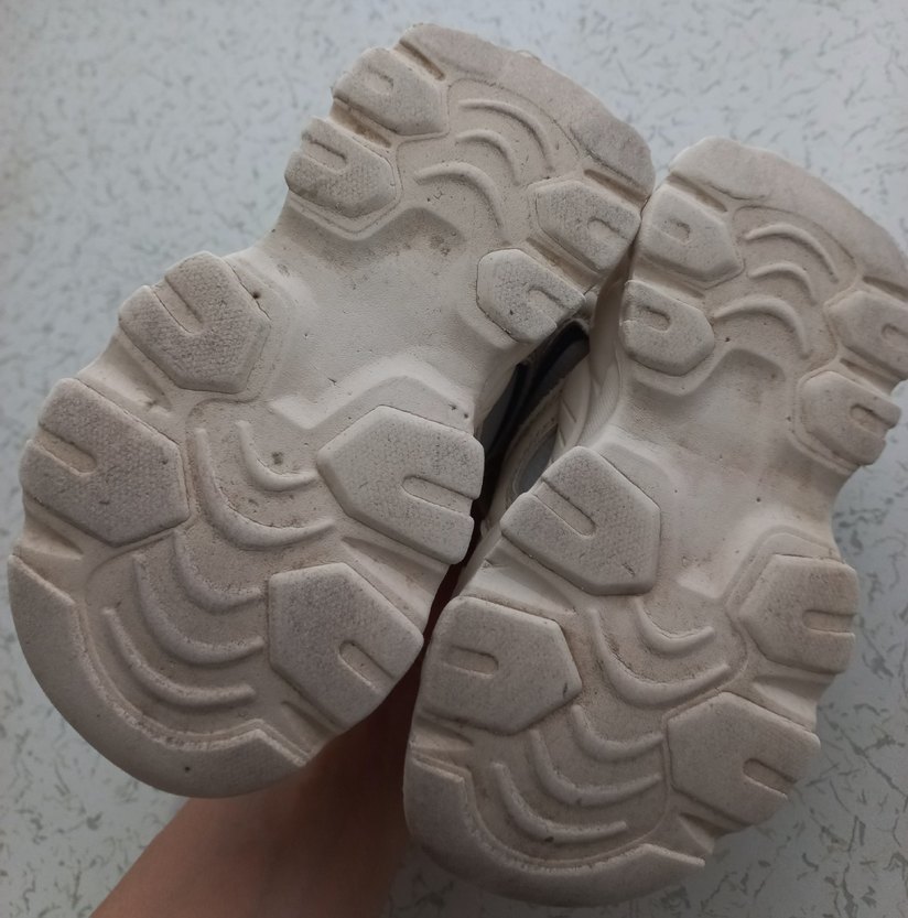 Erkek Çocuk Beyaz Gri Bağcıklı Cırtlı Spor Ayakkabı - Görsel 4