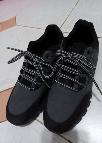 Gri Siyah Bağcıklı Erkek Outdoor Ayakkabı - Görsel 2