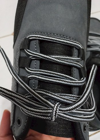 Gri Siyah Bağcıklı Erkek Outdoor Ayakkabı - Görsel 3