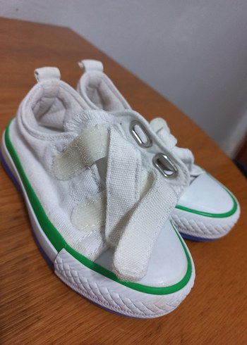 Beyaz Erkek Çocuk Spor Ayakkabı Velcro - Görsel 2