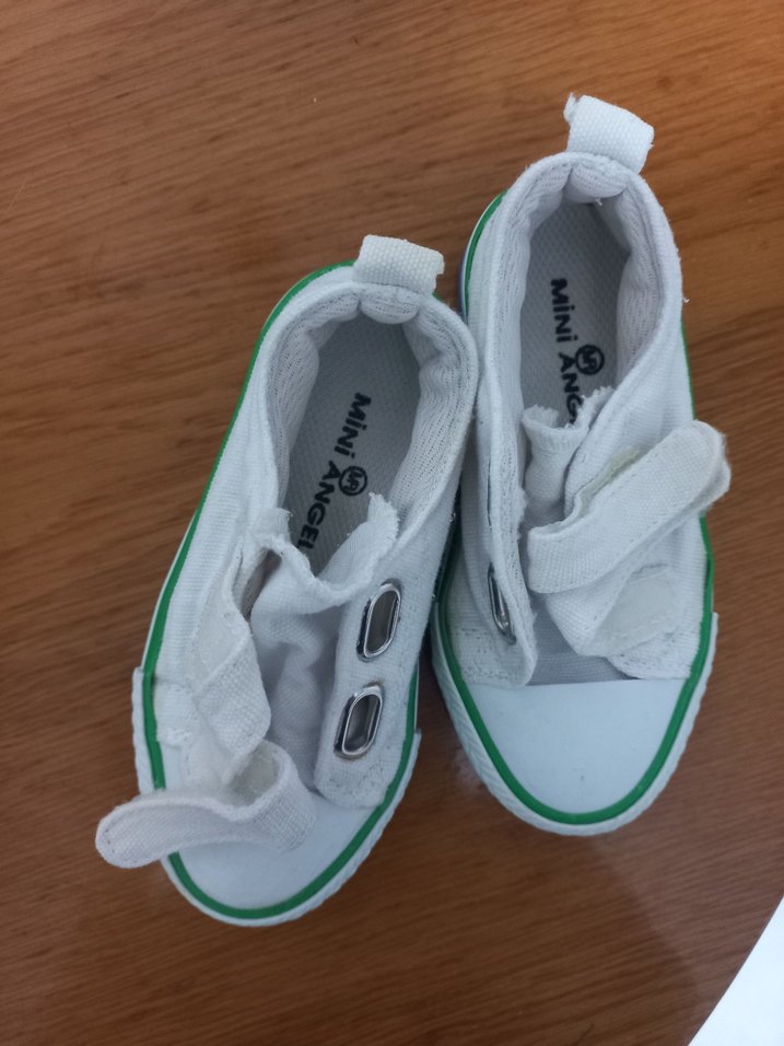 Beyaz Erkek Çocuk Spor Ayakkabı Velcro - Görsel 3