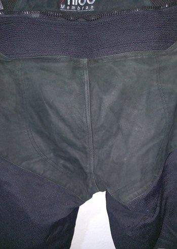 Siyah Süet Biker Pantolon - Görsel 5