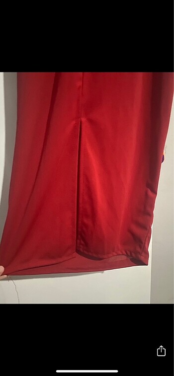 Kırmızı Mezuniyet Elbisesi - Görsel 3