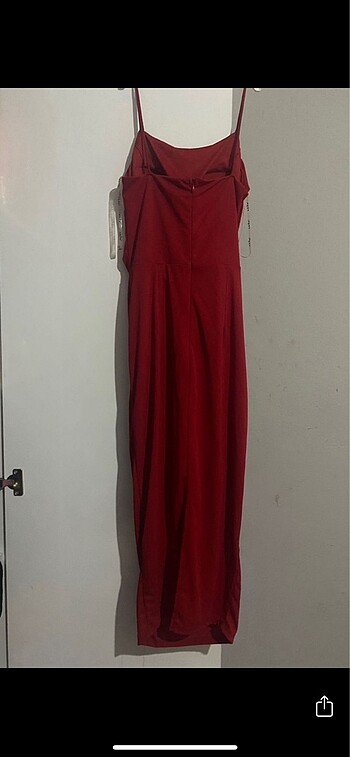 Kırmızı Mezuniyet Elbisesi - Görsel 2