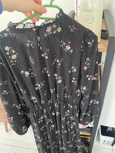 xl Beden Çiçekli şifon elbise