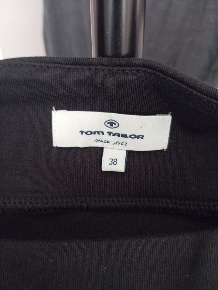 Tom Tailor Dantel Detaylı Siyah Midi Etek 38 Beden - Görsel 3