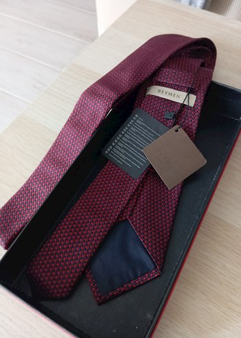 Beymen Etiketli Koyu Bordo Klasik Erkek Kravat - Görsel 5