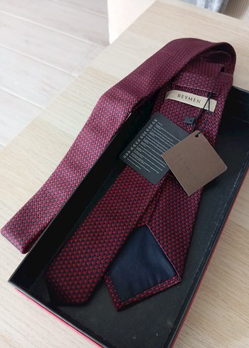 Beymen Etiketli Koyu Bordo Klasik Erkek Kravat - Görsel 6