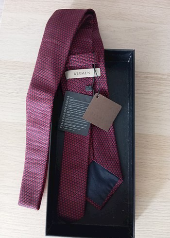 Beymen Etiketli Koyu Bordo Klasik Erkek Kravat - Görsel 7