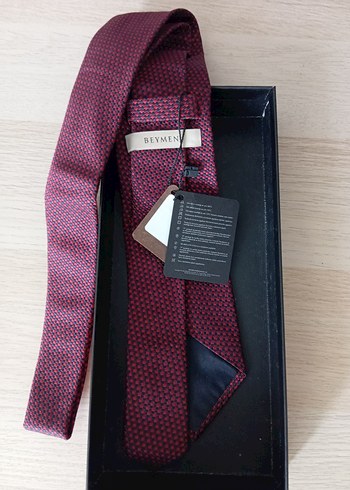 Beymen Etiketli Koyu Bordo Klasik Erkek Kravat - Görsel 9