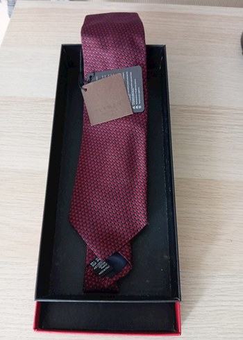 Beymen Etiketli Koyu Bordo Klasik Erkek Kravat - Görsel 2