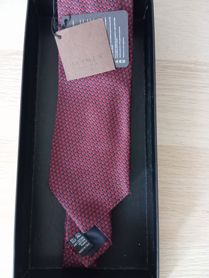 Beymen Etiketli Koyu Bordo Klasik Erkek Kravat - Görsel 3