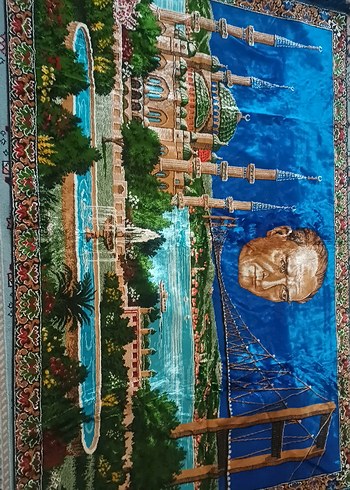 Çok Renkli Etnik Desenli Duvar Halısı - Görsel 2