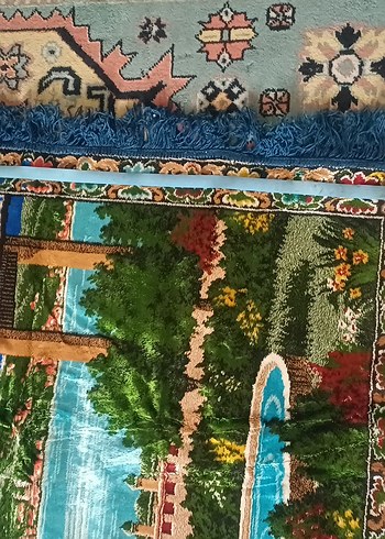 Çok Renkli Etnik Desenli Duvar Halısı - Görsel 4