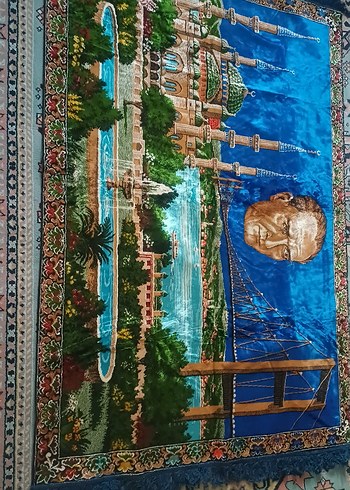 Çok Renkli Etnik Desenli Duvar Halısı - Görsel 5