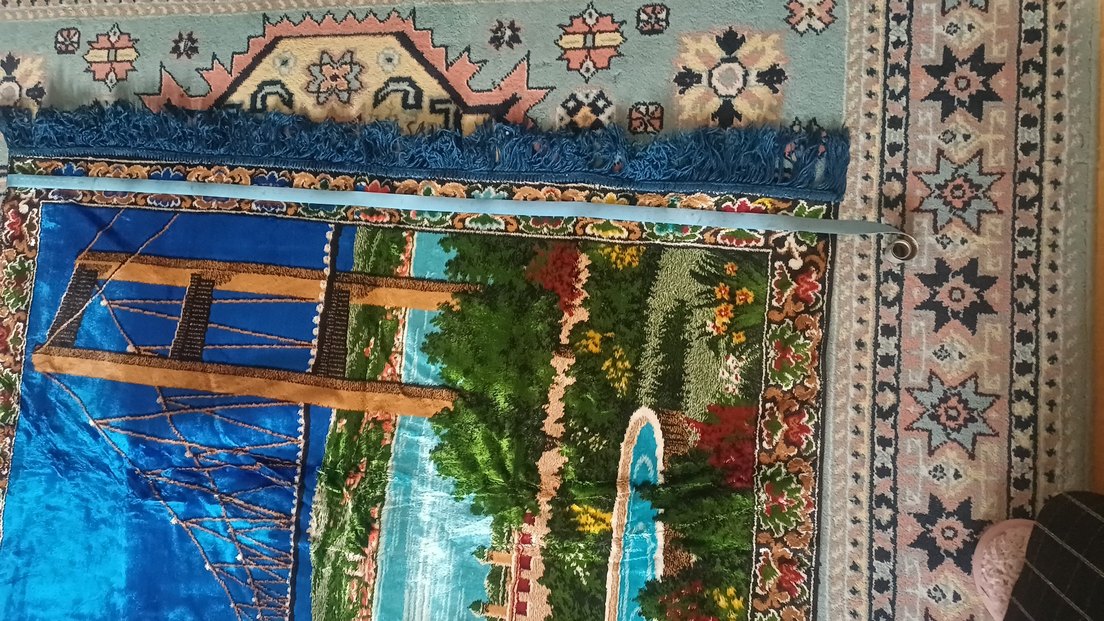 Çok Renkli Etnik Desenli Duvar Halısı - Görsel 4