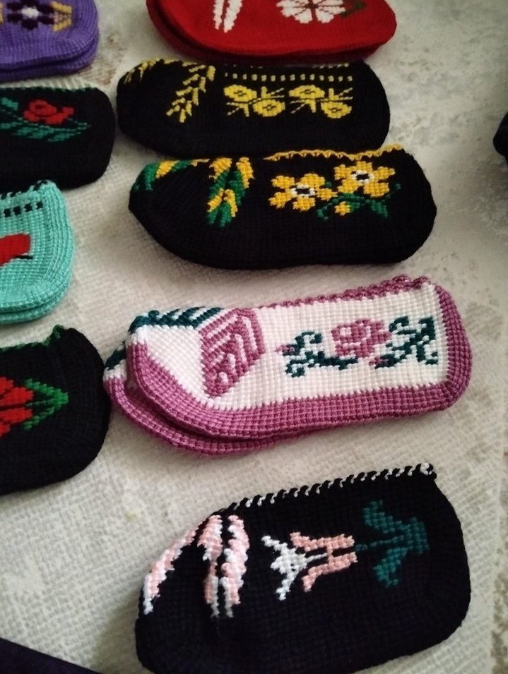 Çiçek Desenli El Örgüsü Patikler - Görsel 5