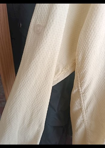 Sarı Erkek Keten Gömlek Uzun Kollu - Görsel 4