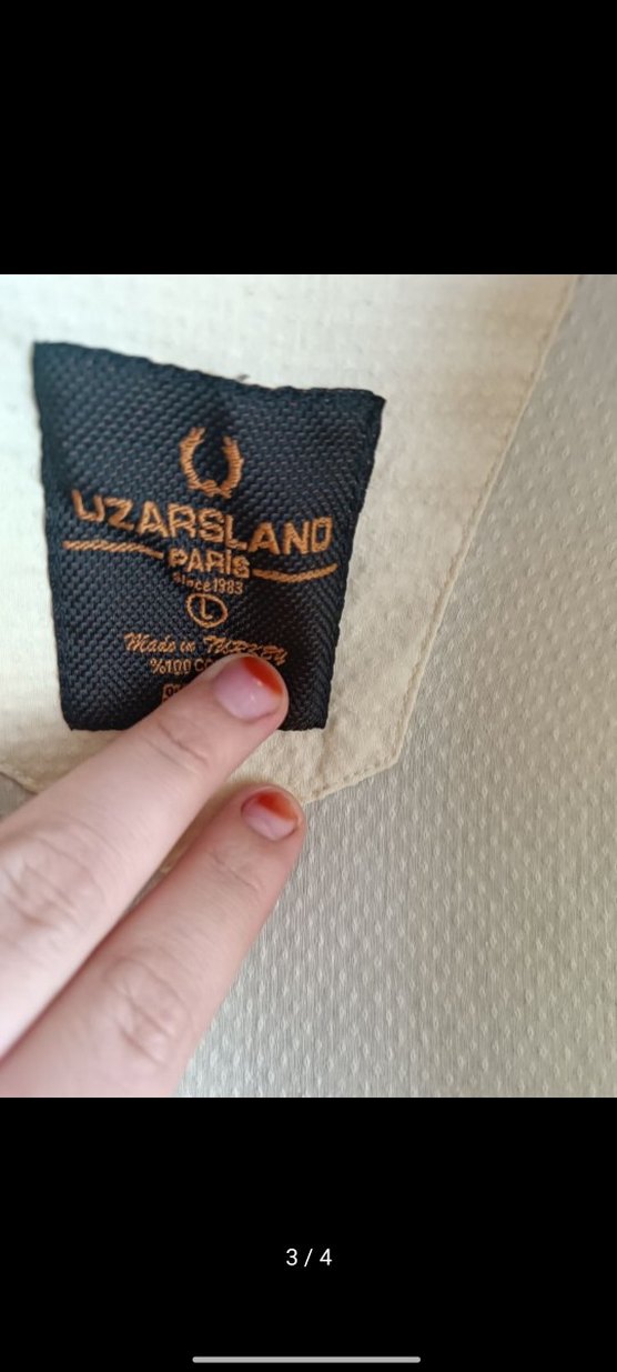 Sarı Erkek Keten Gömlek Uzun Kollu - Görsel 3