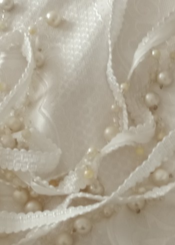 Beyaz Boncuklu Stor perde boncuğu - Görsel 3