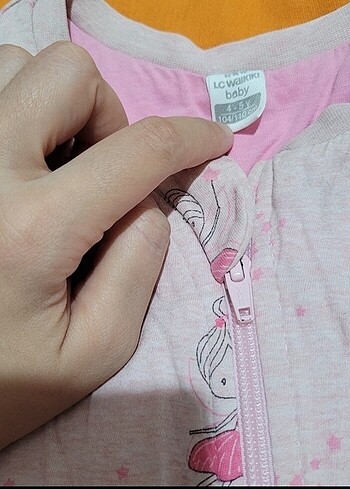 5 Yaş Beden pembe Renk Lcwaikik 4-5 yaş uyku tulumu