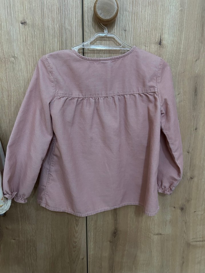 Lcwa 2-3 yaş Keten Kız Çocuk Uzun Kollu Gömlek - Görsel 4