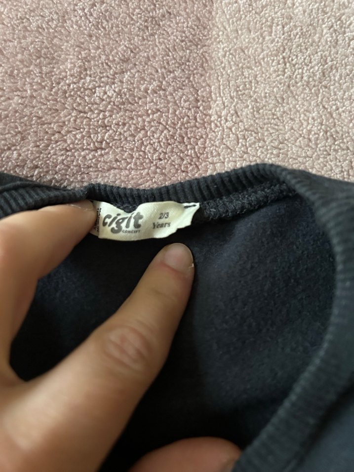 Cigit 2-3 yaş antrasit şardonlu sweat - Görsel 3