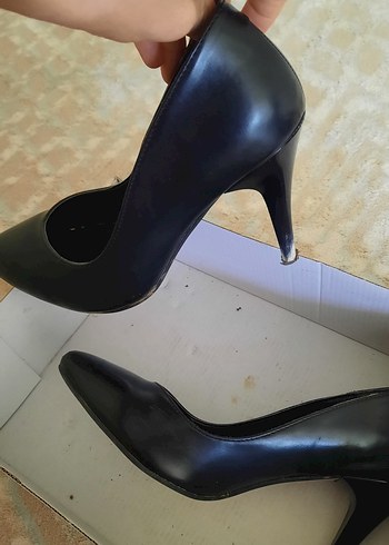 37 Beden siyah Renk Parlak Siyah Stiletto Topuklu Kadın Ayakkabı