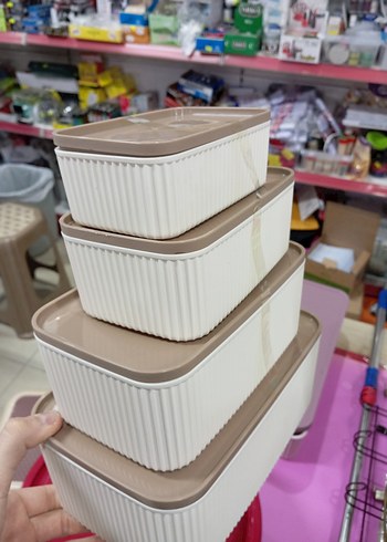 4'LÜ SAKLAMA KABI ŞOK FİYAT  - Görsel 2