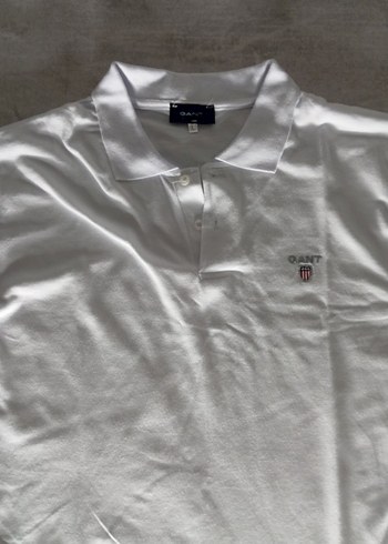 Gant Erkek Beyaz Polo Yaka Kısa Kollu Tişört
