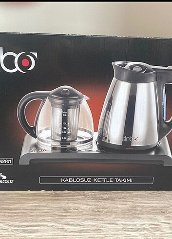 Çaycı kettle kullanılmamış sadce denendi yeni 