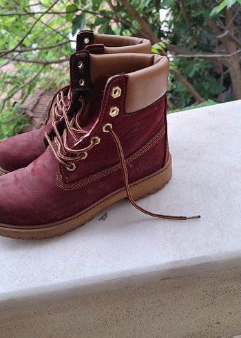 36 Beden Bordo Kadın Botlar Tokalı
