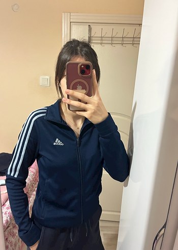 xs Beden Lacivert Fermuarlı Kadın Spor hırka orijinal