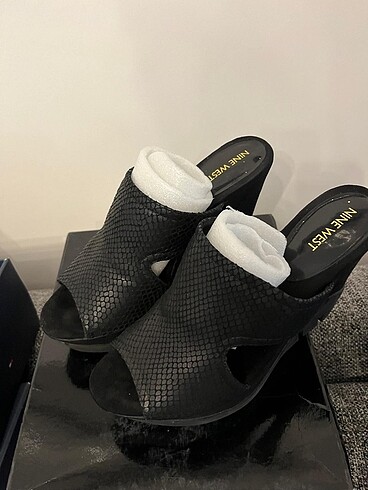 Nine West Deri platform terlik